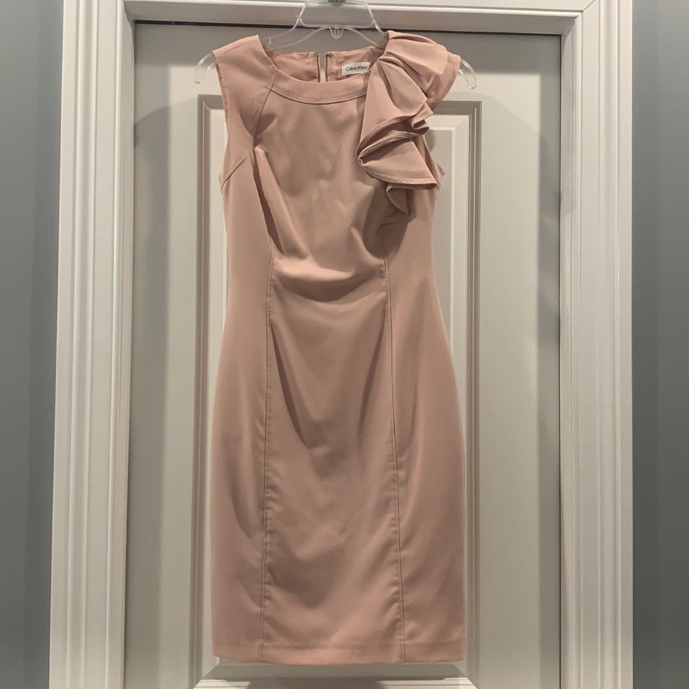 Calvin Klein blush dress